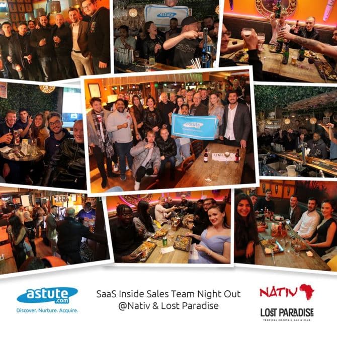 SaaS Inside Sales Team Night Out @Nativ & Lost Paradise