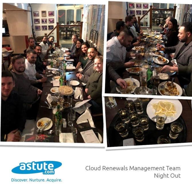 Cloud Renewals Management Team Night Out