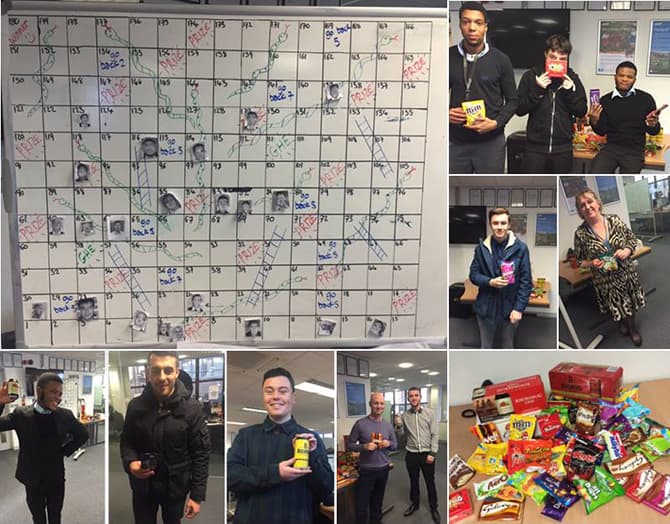 Inside Sales Team Snakes & Ladders
