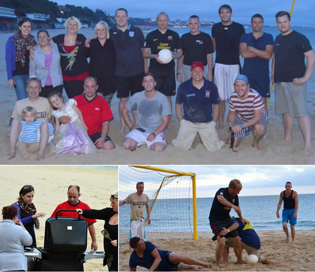 Beach football