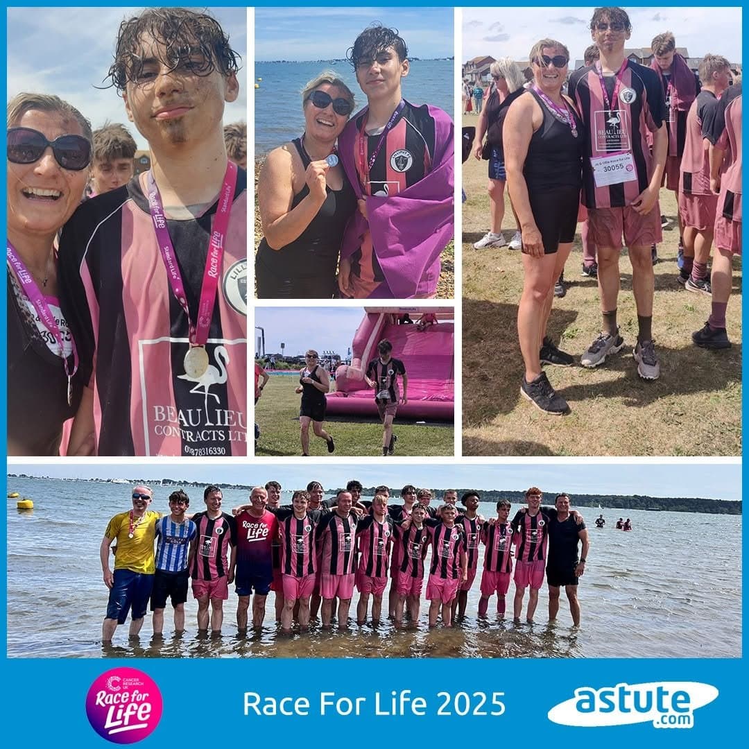 Astute team members taking part in Race for Life 2025 in support of Cancer Research UK