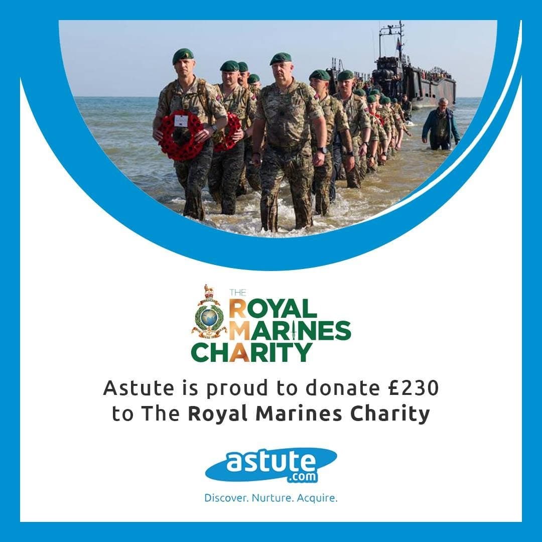 The Royal Marines Charity — Astute is proud to donate £230